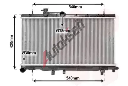 VAN WEZEL Chladi vody VAW 51002052, 51002052