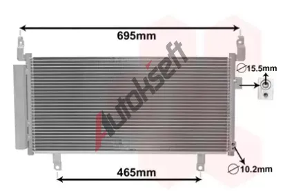 VAN WEZEL Kondenztor klimatizace VAW 51005104, 51005104