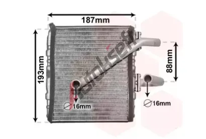 VAN WEZEL Vmnk tepla vnitnho vytpn VAW 51006107, 51006107