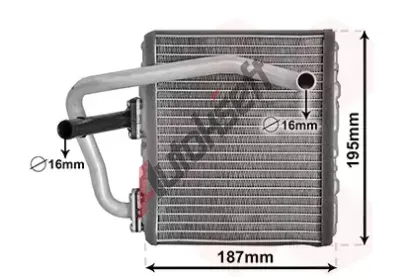 VAN WEZEL Vmnk tepla vnitnho vytpn VAW 51006108, 51006108