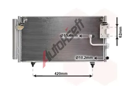 VAN WEZEL Kondenztor klimatizace VAW 51015702, 51015702
