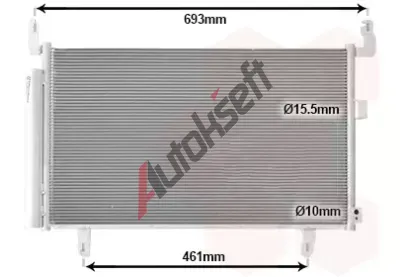 VAN WEZEL Kondenzátor klimatizace VAW 51015704, 51015704 VAN WEZEL Kondenzátor klimatizace VAW 51015704, 51015704