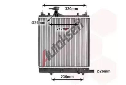 VAN WEZEL Chladi vody VAW 52002057, 52002057