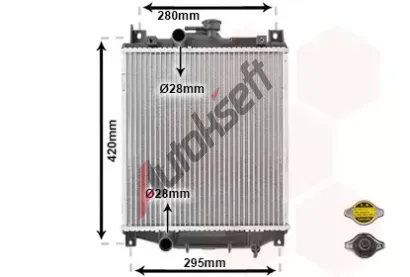 VAN WEZEL Chladi vody VAW 52002059, 52002059