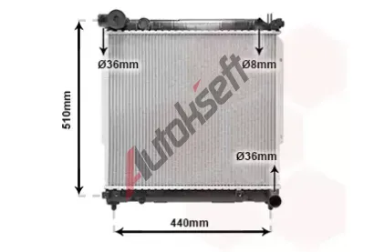 VAN WEZEL Chladi vody VAW 52002074, 52002074