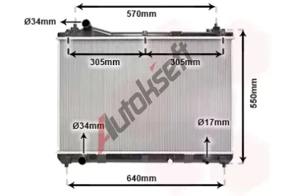 VAN WEZEL Chladi vody VAW 52002100, 52002100