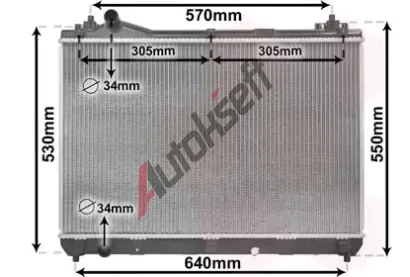 VAN WEZEL Chladi vody VAW 52002104, 52002104