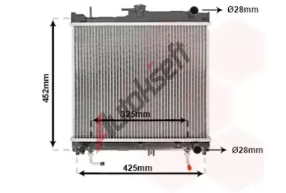 VAN WEZEL Chladi vody VAW 52002109, 52002109