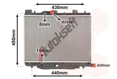 VAN WEZEL Chladi� vody VAW 52002122, 52002122
