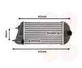 Chladi vzduchu intercooler VAN WEZEL ‐ VAW 52004123