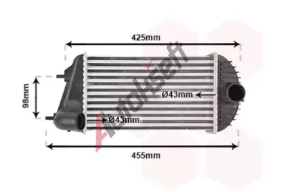 VAN WEZEL Chladi vzduchu intercooler VAW 52004123, 52004123