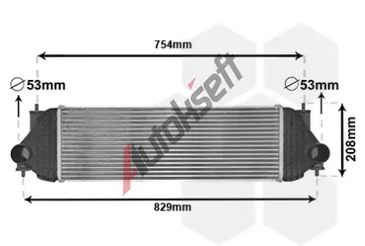 VAN WEZEL Chladi vzduchu intercooler VAW 52004134, 52004134