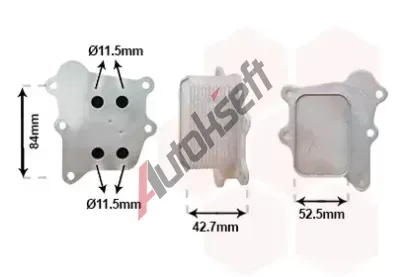 VAN WEZEL Chladi� oleje VAW 52013700, 52013700