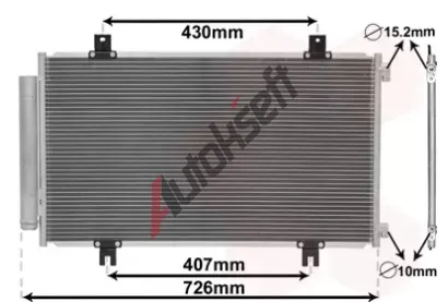 VAN WEZEL Kondenztor klimatizace VAW 52015701, 52015701