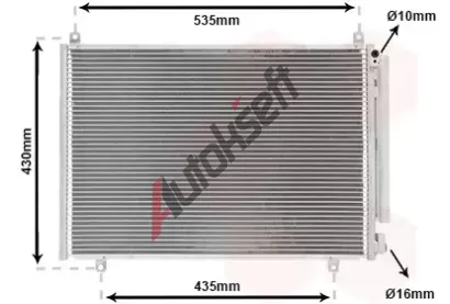 VAN WEZEL Kondenztor klimatizace VAW 52015703, 52015703