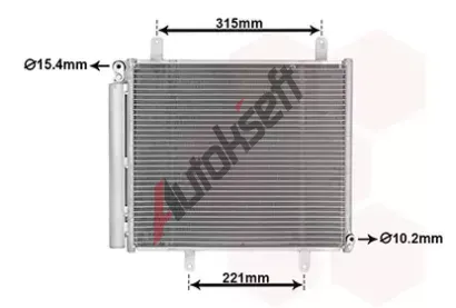 VAN WEZEL Kondenztor klimatizace VAW 52015707, 52015707