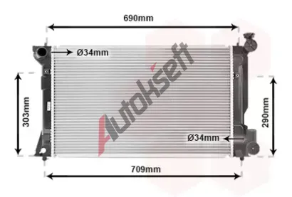 VAN WEZEL Chladi vody VAW 53002332, 53002332