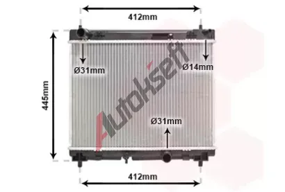 VAN WEZEL Chladi vody VAW 53002358, 53002358
