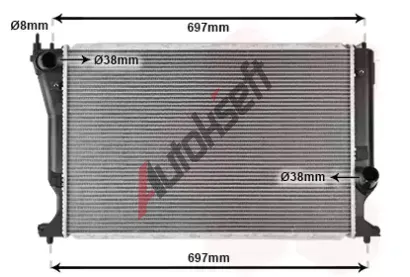 VAN WEZEL Chladi vody VAW 53002398, 53002398