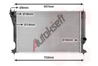 VAN WEZEL Chladi vody VAW 53002399, 53002399