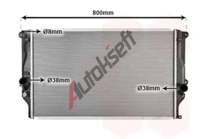 VAN WEZEL Chladi vody VAW 53002401, 53002401