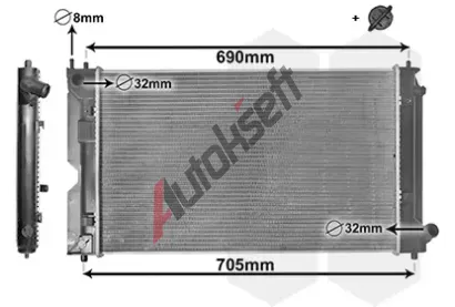 VAN WEZEL Chladi vody VAW 53002403, 53002403