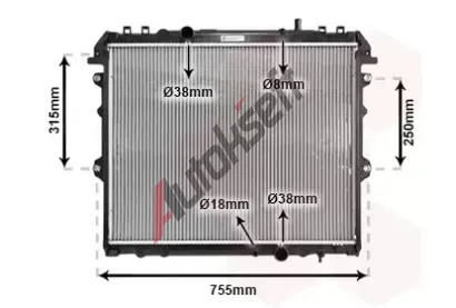 VAN WEZEL Chladi vody VAW 53002432, 53002432
