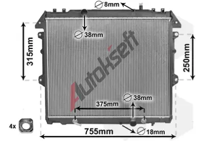 VAN WEZEL Chladi vody VAW 53002496, 53002496
