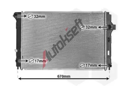 VAN WEZEL Chladi vody VAW 53002700, 53002700