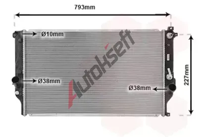 VAN WEZEL Chladič vody VAW 53002715, 53002715 VAN WEZEL Chladič vody VAW 53002715, 53002715