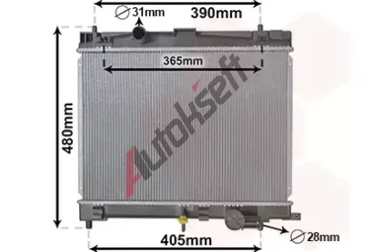 VAN WEZEL Chladi� vody VAW 53002716, 53002716