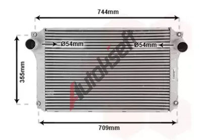 VAN WEZEL Chladi vzduchu intercooler VAW 53004362, 53004362