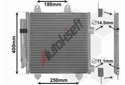 VAN WEZEL Kondenztor klimatizace VAW 53005414, 53005414