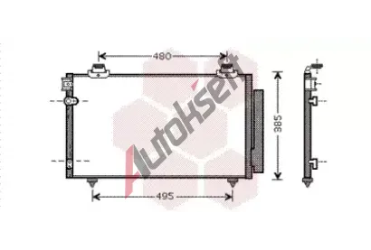 VAN WEZEL Kondenztor - klimatizace VAW 53005481, 53005481