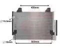 Kondenztor klimatizace VAN WEZEL ‐ VAW 53005563