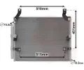 Kondenztor klimatizace VAN WEZEL ‐ VAW 53005697