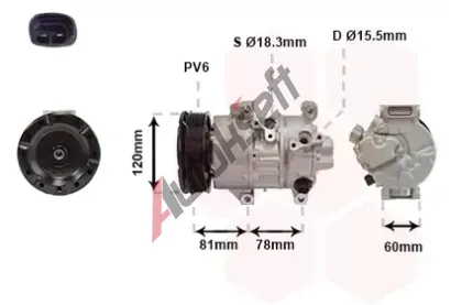 VAN WEZEL Kompresor klimatizace VAW 5300K581, 5300K581