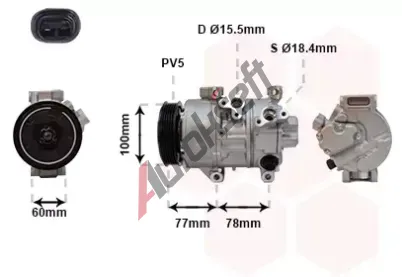 VAN WEZEL Kompresor - klimatizace VAW 5300K584, 5300K584