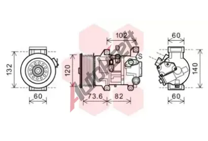VAN WEZEL Kompresor klimatizace VAW 5300K610, 5300K610