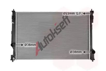 VAN WEZEL Chladič vody VAW 53012714, 53012714 VAN WEZEL Chladič vody VAW 53012714, 53012714