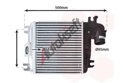 VAN WEZEL Chladi vzduchu intercooler VAW 53014705, 53014705