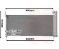 Kondenztor klimatizace VAN WEZEL ‐ VAW 53015702