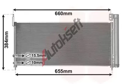 VAN WEZEL Kondenztor klimatizace VAW 53015702, 53015702