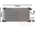 Kondenztor klimatizace VAN WEZEL ‐ VAW 53015703