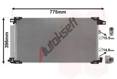 VAN WEZEL Kondenztor klimatizace VAW 53015703, 53015703