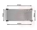 Kondenztor klimatizace VAN WEZEL ‐ VAW 53015707