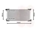 Kondenztor klimatizace VAN WEZEL ‐ VAW 53015710
