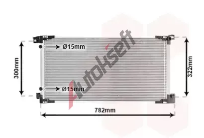 VAN WEZEL Kondenztor klimatizace VAW 53015710, 53015710
