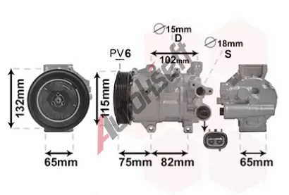 VAN WEZEL Kompresor klimatizace VAW 5301K701, 5301K701