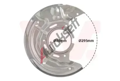 VAN WEZEL Ochrann plech proti neistotm brzdovho kotoue VAW 5304372, 5304372